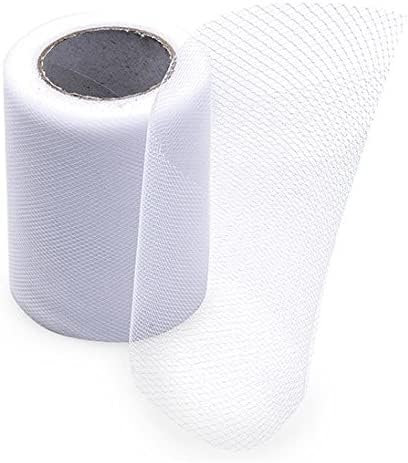 Rouleau de tulle 10cm x 20m (blanc)