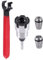 Fuhjythy Shank Router Bit Colle Collet Extension Chuck Converter Adapter,Convert 1/2,1/4-Inch Shank Bit with ER20 Spring Collet