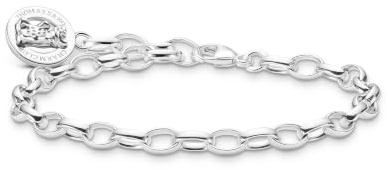 THOMAS SABO Haribo Bracelet Silver Gold Bear - Recycled Silver Charm Bracelet x Haribo Collection