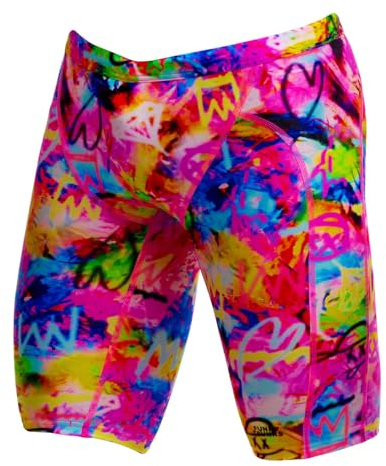 Funky Trunks Jammer Badehose Tag Her Jungen I Kinder für Training, Freizeit und Strand aus Chlor und Salzwasserbeständigen Material
