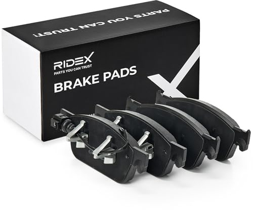 RIDEX 402B0625 Bremsbelagsatz Bremsbeläge Vorne mit Verschleißwarnkontakt Kompatibel mit VW Transporter T5 Bus 7HB, 7HJ, 7EB, 7EJ, 7EF, 7EG, 7HF, 7EC