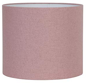 Lampenschirm Livigno von Light & Living - Ø40, Höhe 30cm, für E27-Fassung - Blickdichtes Altrosa mit weißer Innenverkleidung - Runder Lampenschirm für Tisch-, Stehlampen und Deckenlampen