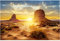 Sonne und Wüste Stil Aquarium Poster Verdicken PVC Adhesive Terrarium Hintergrund Statisch Haftenden Tapetenaufkleber (122 * 50cm)