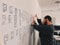 Whiteboard-Folie Meterware | White Board magnetisch Selbstklebefolie | beschreibbar, abwischbar, magnetisch | Magnettafel Magnetwand - White-Board Rahmenlos - für Hoch- und Querformat (400x100cm)