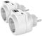 revolt USB Steckdosen Adapter: 2er-Set 3in1-Steckdosen mit USB Typ C & 2x USB Typ A (USB-c Steckdosenadapter, USB Netzteile, Schreibtisch Steckdose)