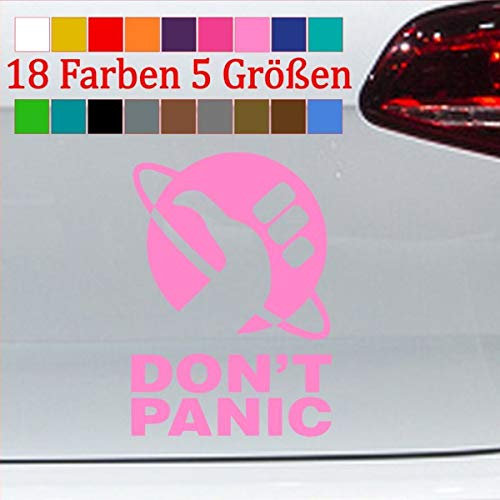 generisch Don´t Panic Sticker Autoaufkleber Save The World Friday for Future Greta 45-Rosa 12x8,5cm