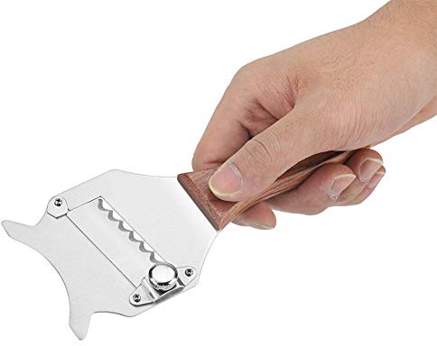 Affettatrice per Formaggio al Tartufo in Acciaio Inossidabile Rasoio per Cioccolato Ray, Coltello da Dessert a Lama ondulata per Utensili da