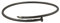 Gioiello Italiano - Nagel starres Armband aus brüniertem 925er Sterlingsilber, Durchmesser 5,5 cm, für Frau und Mädchen