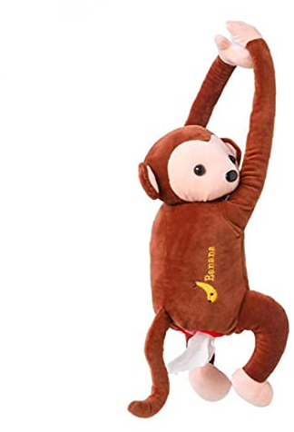 AFFE-gewebe-Kasten-Nette Karikatur Papierserviette Tissue Box Tissue-Kasten Für Auto-waschtisch Im Bad Countertops Schlafzimmer