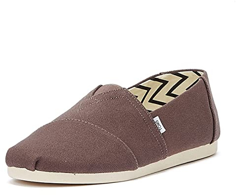 Toms Herren Alpargata aus recycelter Baumwolle Flache Slipper, GRAU, 41 EU