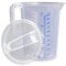 Hünersdorff vaso medidora hünersdorff 1l con tapa | polipropileno (PP) | irrompible y apta para lavavajillas | asa abierta | escala azul | made in Germany