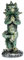 mtb more energy Deko Drachen Figur ''Zen'' - Höhe 10 cm - grüner Drache in Yoga Pose - Dekoration Fantasy Geschenk