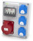 ELS Elektrotechnika Steckdosenverteiler Baustromverteiler Wandverteiler Leer Leergehäuse Schuko Steckdosen 3x 230V + LS C16 und 1 x CEE 16A + LS C16 Verkabelt, Anschlussfertig, Werkstatt, Garage, IP44
