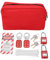 Electrical Loto Kit, Lockout Tagout Kit with Safety Padlocks Hasps Loto Tags Keys Bag Lock Marked Products Safety Equipment