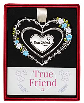 Gemstone Hearts Hanging Heart 7cm - True Friend