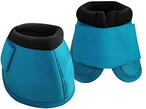 Gallopoff Equine Ballistische Hufschutzgamaschen für Pferde, Hufschutz (paarweise verkauft), Lakeblue, Größe L