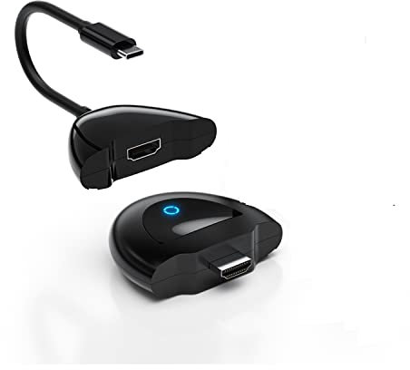 AIMIBO 2-IN-1 Wireless HDMI Transmitter, 2-IN-1 USB-C/HDMI Only Transmitter 165ft/50M Distance Suitable for Neflix/Hulu/Prime Video/Sky Go/Tik-Tok/YouTube/Setup Box/Blu-ray Streaming