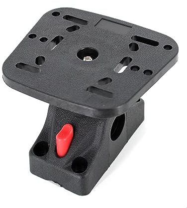 byhsports Fish Finder Mount Base mit Halterung, Abnehmbare Verstellbare Boot Fischfinder Elektronische Halterung, Universal Marine Elektronische Fischfinder Halterung für Boot Kanu Kajak