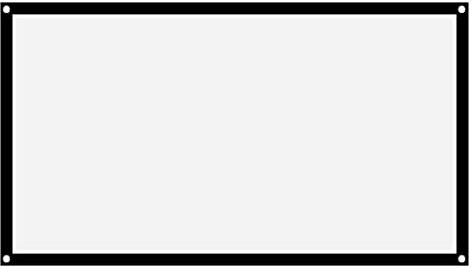 Projection Screens 40 in to 100in, Movie Projector Screen 16:9 4K HD Rear Front Movie Screen, Wrinkle-Free Design, Widescreen for Movie Home Theater Cinema Office Video Game (72 inches)