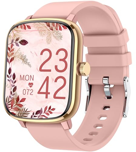 KALINCO Smartwatch, 1.69 Zoll mit Bildschirm teilen, Fitnesstracker mit Blutdruckmessung/Herzfrequenz/Schlafmonitor/Sportuhr 110+Sportmodi IP67 Wasserdicht Schrittzähler für Damen Herren