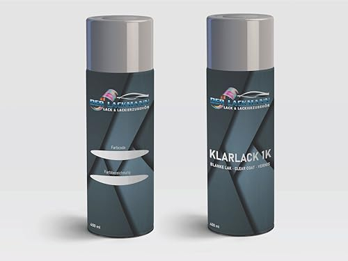 Der Lackmann Lack & Lackierzubehör Autolack Sprühdosen Set für Opel Z20R Saphirschwarz 20R+Klarlack 400 ml