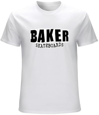 Baker Skateboards Mens T-Shirt Unisex Graphic Black Tee Shirt XL