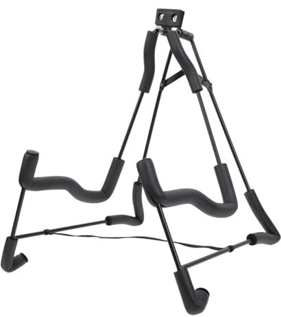 Toyvian Folding Guitar Stand Guitar Case Stand Electric Guitar Holder Guitar Storage Rack Guitar Case Rack Guitar a Frame Stand Folding Bracket Bass Support Rack Hook Rack Sponge Thicken