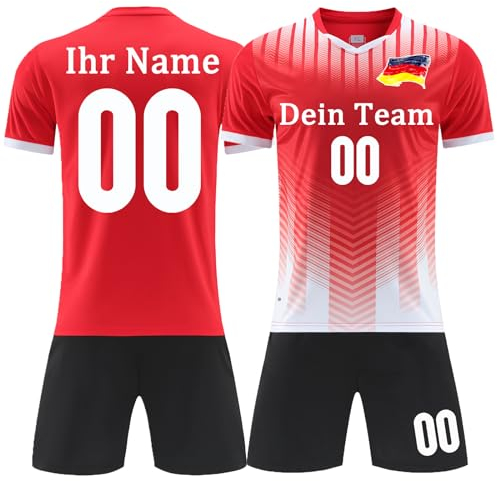 Handball Trikot Kinder Jungs mit Namen Nummer Team Logo Benutzerdefiniert Trikot T-Shirt Shorts 2 Teiliges Set
