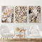 Premium 3er Poster Set - OHNE Rahmen, Modern Wandbilder, Winter Bilder Holz Schnee Pflanze Eichhörnchen, Wanddeko für Schlafzimmer Wohnzimmer (DEF,50x70cm)