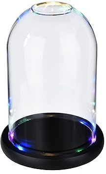 CREATIVECHEF Nur 1 x Glas-Räucherglocke, 24,9 x 13 cm, Cocktail-Räucherglocke für Cocktails, Lebensmittel und Fleisch, gepaart mit altmodischem Cocktail-Räucher-Kit zur Verwendung (LED-Lichtstreifen