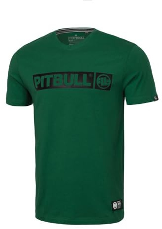 Pitbull Herren T-Shirt Klassischer Regularer Schnitt Pit Bull West Coas Männer Baumwolle Tshir Hilltop Basic Ideal für den Sommer S