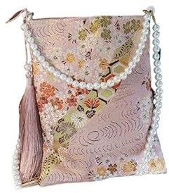 Su Bao vertikale quadratische Palast-Perle, diagonale Kreuztasche, antiker Stil, Hanfu-Tasche gepaart mit Qipao, Palace Pink, Einheitsgröße