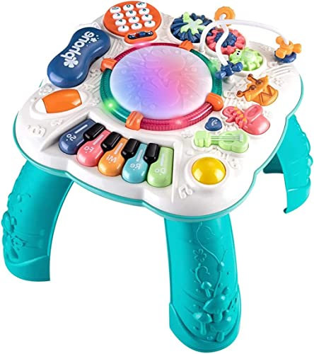 AUTOMP Aktivitätstisch für Babyspielzeug, 11-in-1-Lernspielzeug für Babys, Musiktisch Sensorisches Spielzeug für Babys im Alter von 6 bis 12 Monaten und 1, 2 und 3 Jahren, Geburtstags