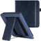 SOENS Étui en Cuir PU for liseuse électronique, adapté à l'étui Kobo Libra Colour/Libra 2/Libra H2O avec dragonnes et Fonction Veille/réveil Automatique(Dark Blue,for Kobo Libra h2o)
