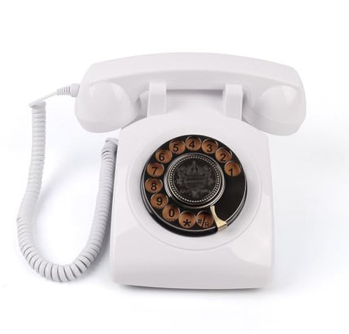BKSYOFU Grabación de teléfono Antiguo for Fiesta de Bodas, teléfono Fijo, teléfono de grabación