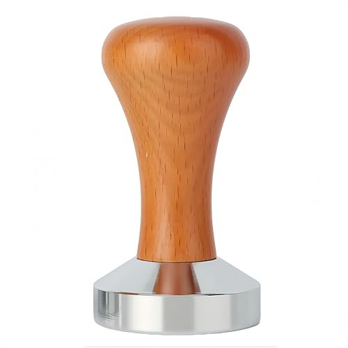 Zhenghebuy Prensador de Café,Tamper de Café 51mm,Prensador de Espresso,Base de Acero Inoxidable,Sello de Espresso,Apto para Todas las Cafeteras