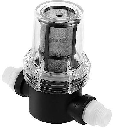 ASAKKURA Mesh in-line Strainer Filter for Water Pump Garden Use Stainless Steel Material Mesh Water Purifier Function