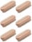 6 x Wooden Nail Brushes, Hygienic Double Sided Hand And Cleaning Brush, Scrubbing To Clean Under Dirt Grime Grease, Firm Strong Bristles, For Use On Fingernails Toenails