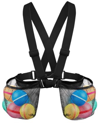 Mimoqk Kids' Water Balloon Carrying Bag, Mesh Shoulder Strap Bag, Quick-Dry Water Ball Storage, Lightweight Adjustable Carrier for Pool, Beach, Park, Garden, Summer Outdoor Play
