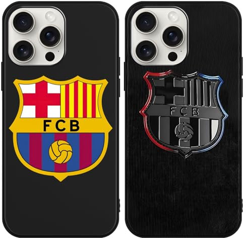 Yimctoie 2 Stück Soccer Fußball Star Schutzhülle für iPhone 11 Hülle 6,1,Cartoon Football Club Fußball-Athleten Muster Design TPU Silikon Stoßfest Handyhülle Junge Case,Cute