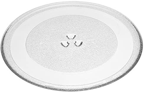 vhbw Plateau tournant compatible avec Whirlpool MH7130XEQ-1, MH7130XEQ-3 micro-ondes - Plaque tournante verre, 32,4 cm, support en Y