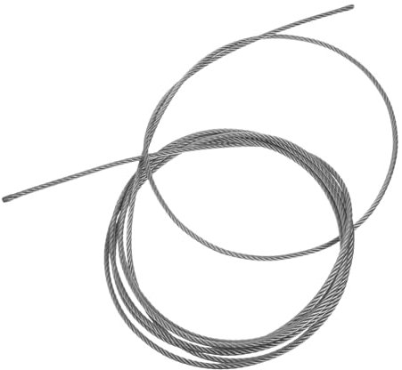 SHINEOFI 304 Cable de Acero Inoxidable Cuerda de Alambre Cuerdas Cuerda Gruesa Alambre para Colgar Ropa Alambre de jardín tendedero al Aire Alambre de unión de Acero Inoxidable Plata