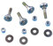 Silber 4er Set M8x45mm Passend for Möbel Schaukelstuhl Lager Verbindungsstück Schrauben Bolzen Kits Zubehör