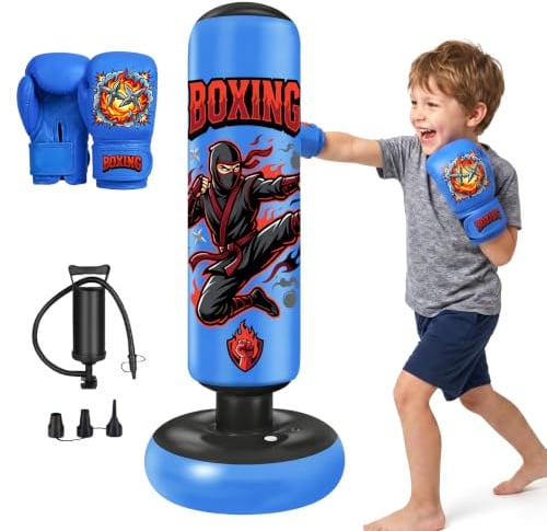 Oziral Aufblasbarer Boxsack Kinder 120/130/150/165cm Dinosaurier Spielzeug