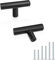 Probrico 10 Pack Black Cabinet Knobs, T Bar Drawer Knobs, Stainless Steel Handles for Kitchen Cupboard, Wardrobe Knobs 50mm/2 Length