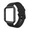 Simpeak Armbänder mit Rahmen, kompatibel mit Fitbit Blaze, Silikon-Ersatzband mit Edelstahlrahmen, Gehäuse, Ersatz für Fitbit Blaze, groß, Schwarz
