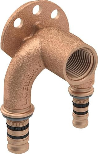 Geberit Mepla Doppel-Anschlusswinkel 90° IG (20 mm x 1/2'' x 20 mm)