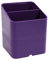 Exacompta 67720D 10er Pack Premium Stiftehalter Pen-Cube mit 2 Fächern für mehr Ordnung auf dem Schreibtisch Stifteköcher Stiftebox Aufbewahrungsbox Organizer violett