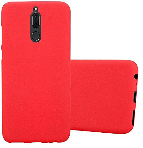 Cadorabo Custodia per Huawei MATE 10 LITE in FROST ROSSO - Morbida Cover Protettiva Sottile di Silicone TPU con Bordo Protezione - Ultra Slim Case Antiurto Gel Back Bumper Guscio
