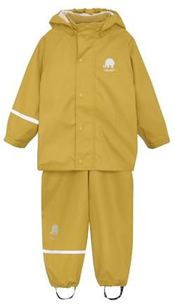 CeLaVi Mädchen CeLaVi zweiteiliger Regenanzug in vielen Farben Regenjacke,,per pack Gelb (Mineral Yellow 372),(Herstellergröße:140)